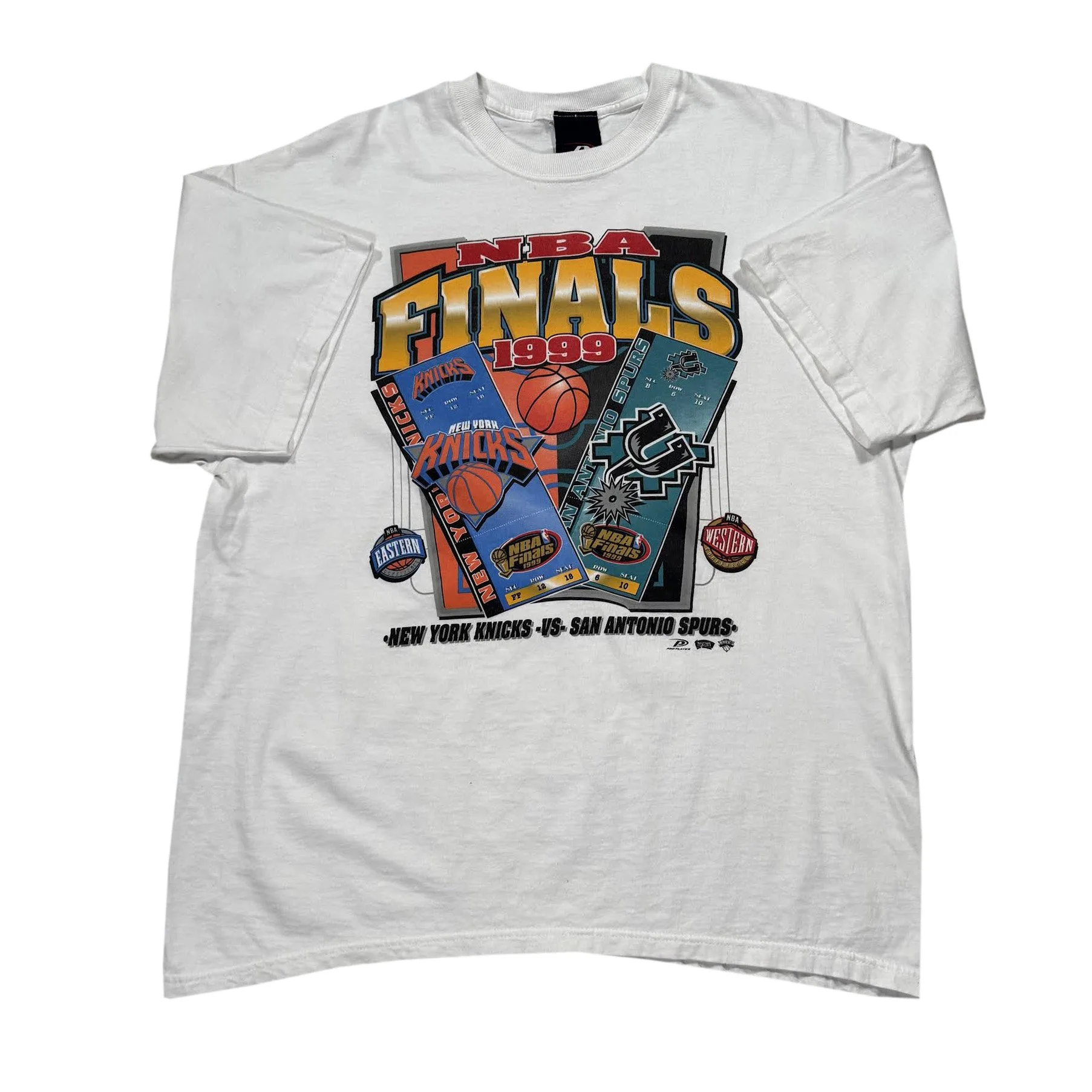 90s Pro Player Knicks 1999NBAファイナルT XL Pro+Player+1999+Finals+Tee+